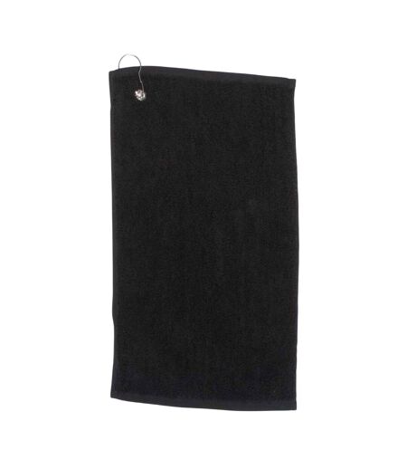 Serviette De Golf Luxury 50 Cm X 30 Cm Noir Towel City