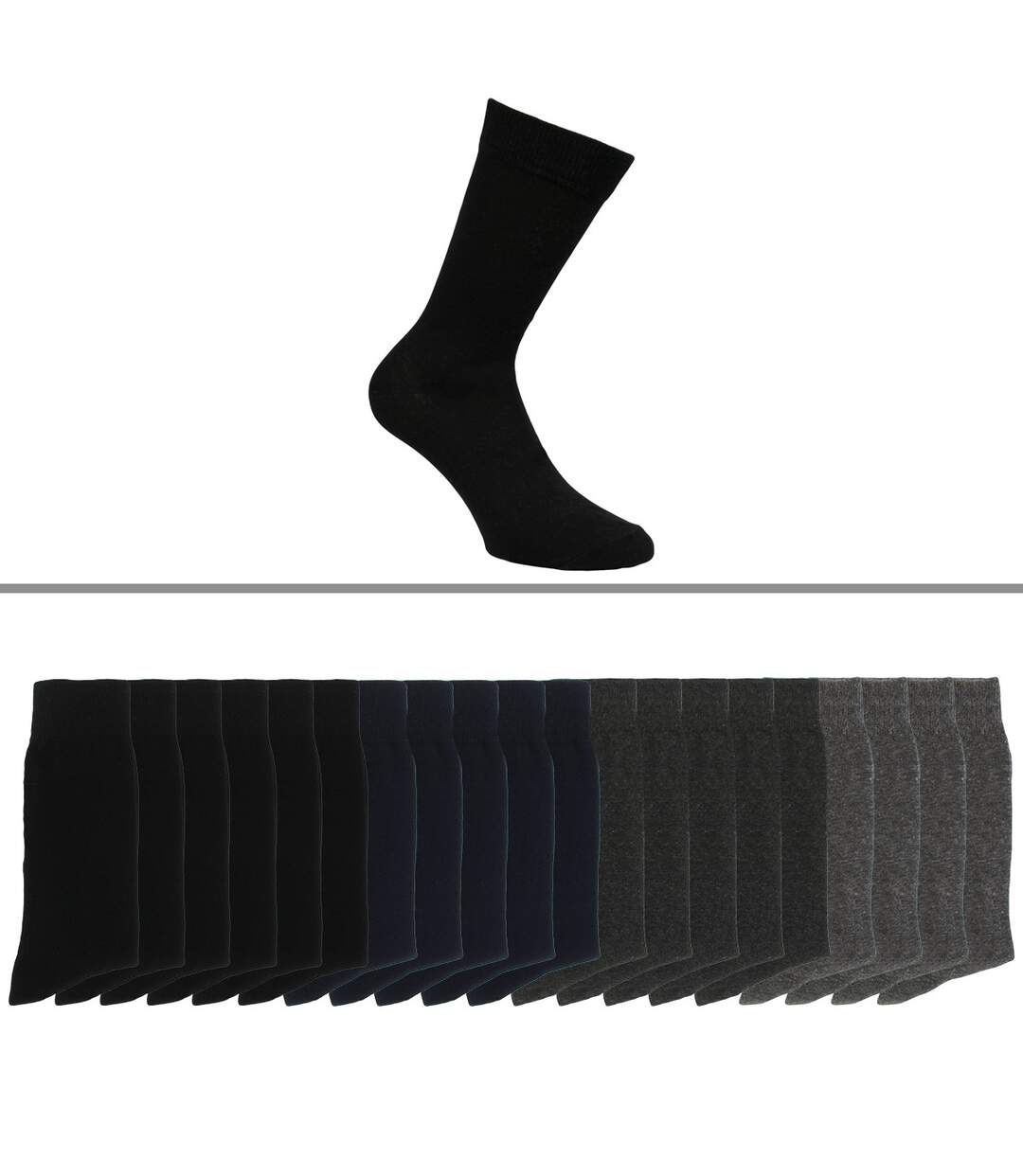 Chaussettes homme lot de 20