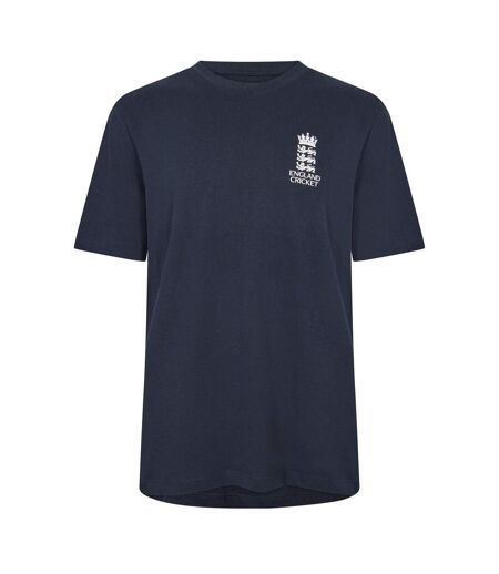Mens England Cricket Regular T-shirt Navy Castore