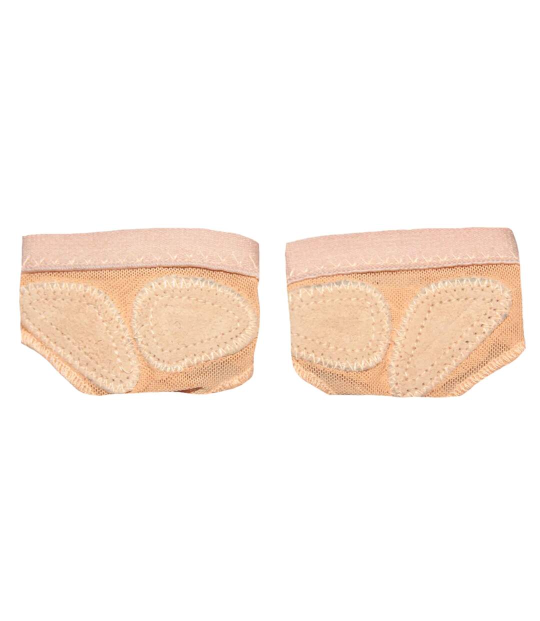 Womens/ladies Dance Foot Thongs 1 Pair Natural Silky-2