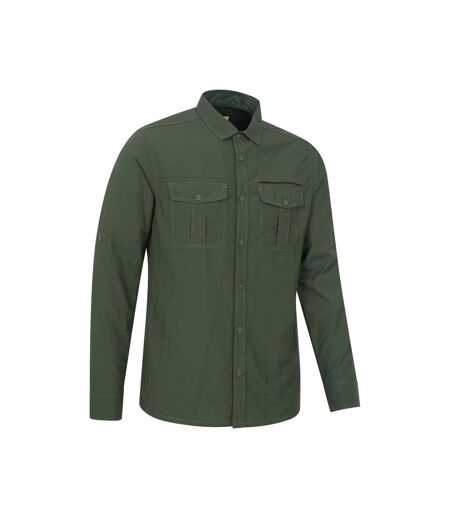 Mens Navigator Ii Uv Protection Shirt Khaki Green Mountain Warehouse
