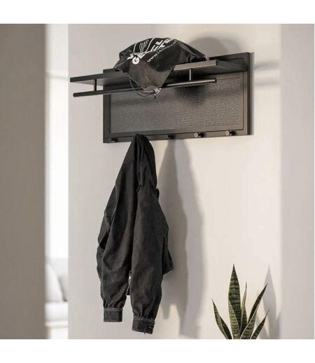 Patère Murale en Métal Paulo 75cm Noir