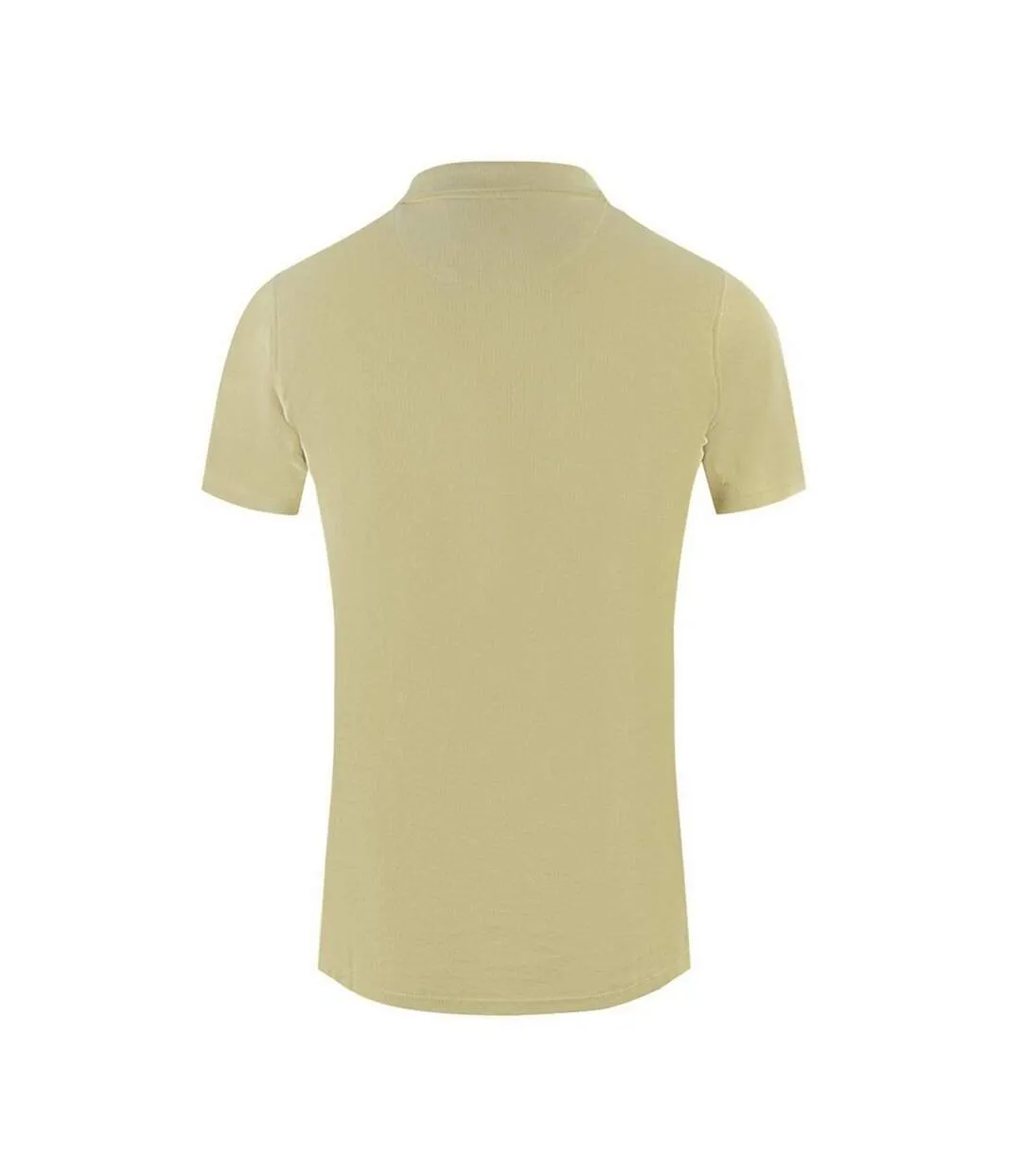 Mens Boxed Logo Polo Shirt Yellow Aquascutum-2