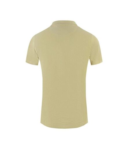 Mens Boxed Logo Polo Shirt Yellow Aquascutum