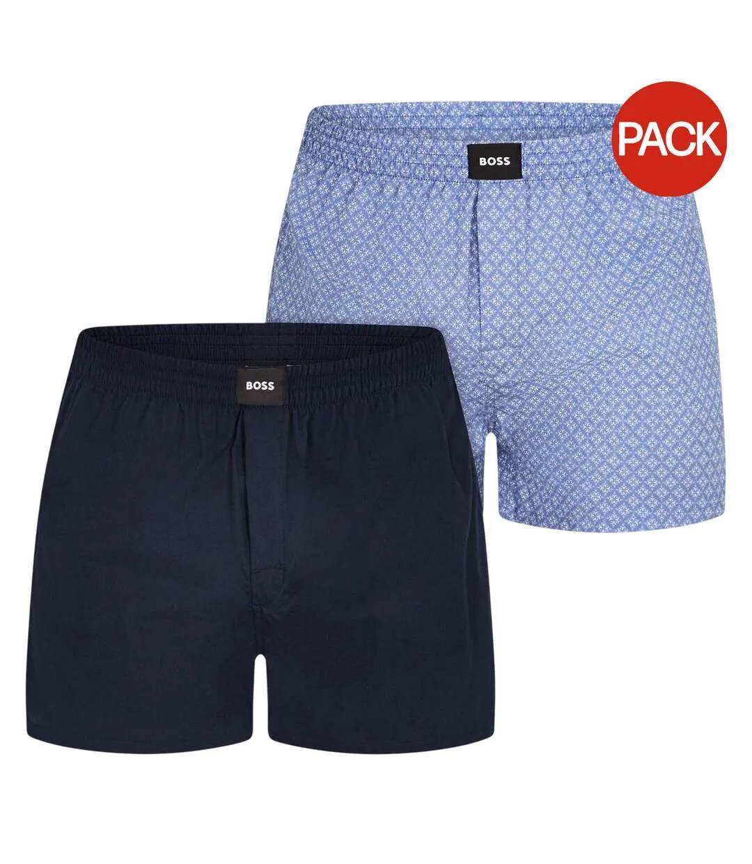 Boxers Motif/style Abstrait Homme Bleu Marine Bleu Boss-1