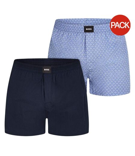 Boxers Motif/style Abstrait Homme Bleu Marine Bleu Boss