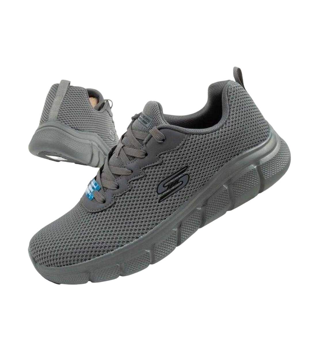 Baskets Bobs B Flex Chill Edge Homme Gris Foncé Skechers-4