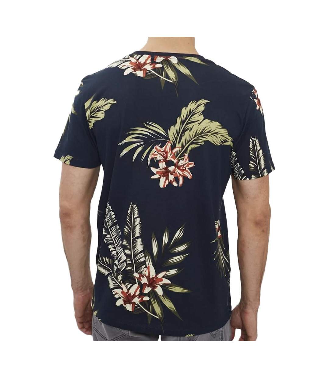 T-shirt Marine imprimés Homme Jack & Jones Tropic - XS-2