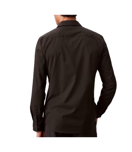 Chemise noire homme calvin klein jeans solids lv040bm127
