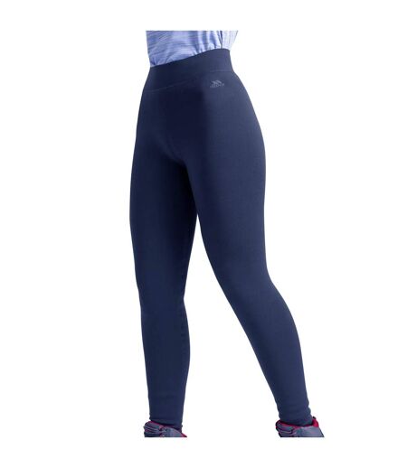 Womens/ladies Fuzzy Sherpa Leggings Navy Trespass