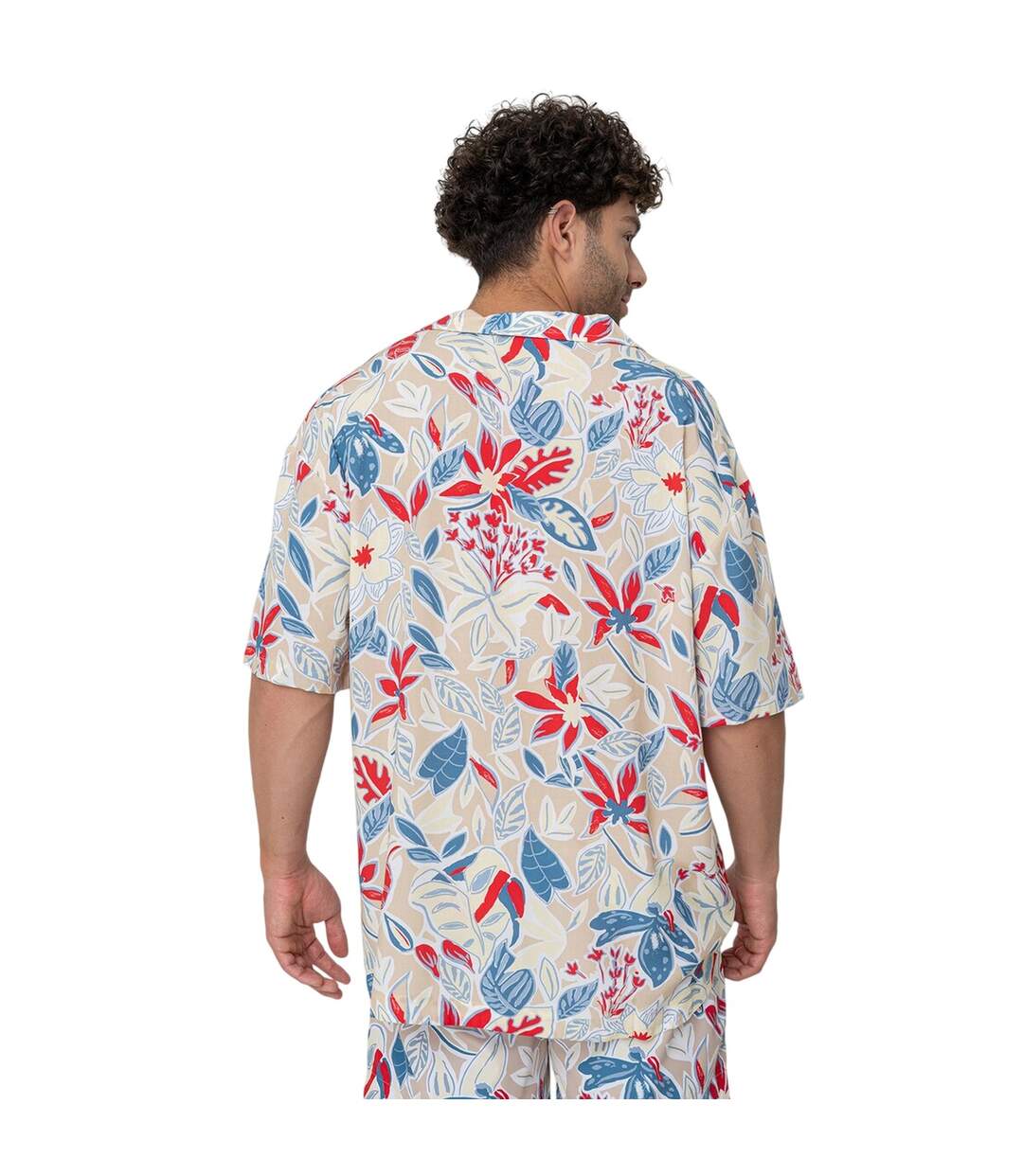Chemise Motif/style Floral Homme Blanc Hugo-3