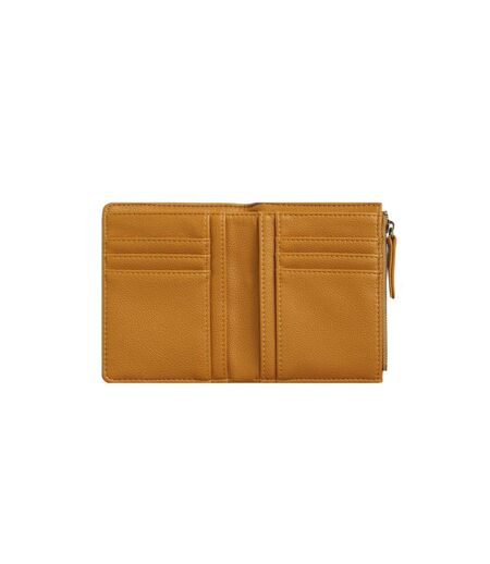 Tabytha plain vegan leather coin purse one size deep amber Weird Fish