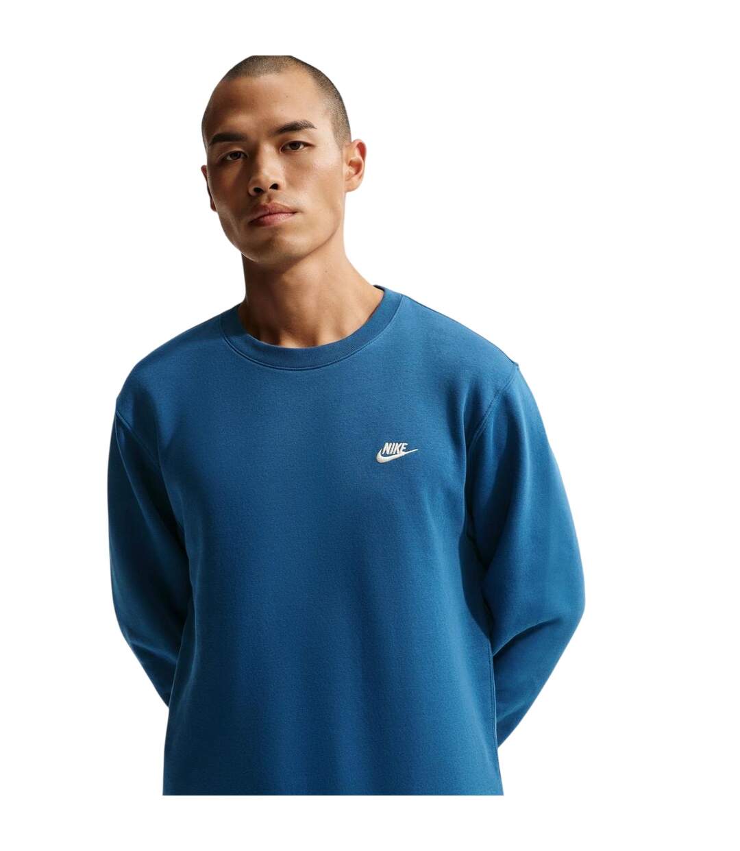 Sweat Motif/style Logo Club Homme Bleu Nike-4
