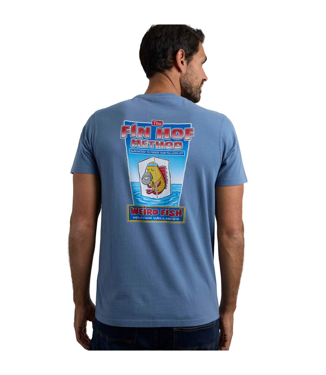 T-shirt Fin Hof Homme Bleu Weird Fish-4