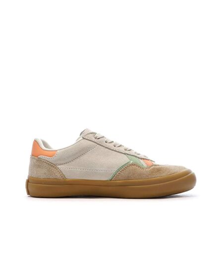 Baskets beige/rose femme pepe jeans travis