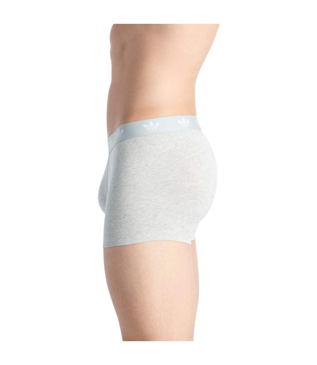 Lot De 3  Boxers Originals Homme Blanc Gris Noir Adidas-4