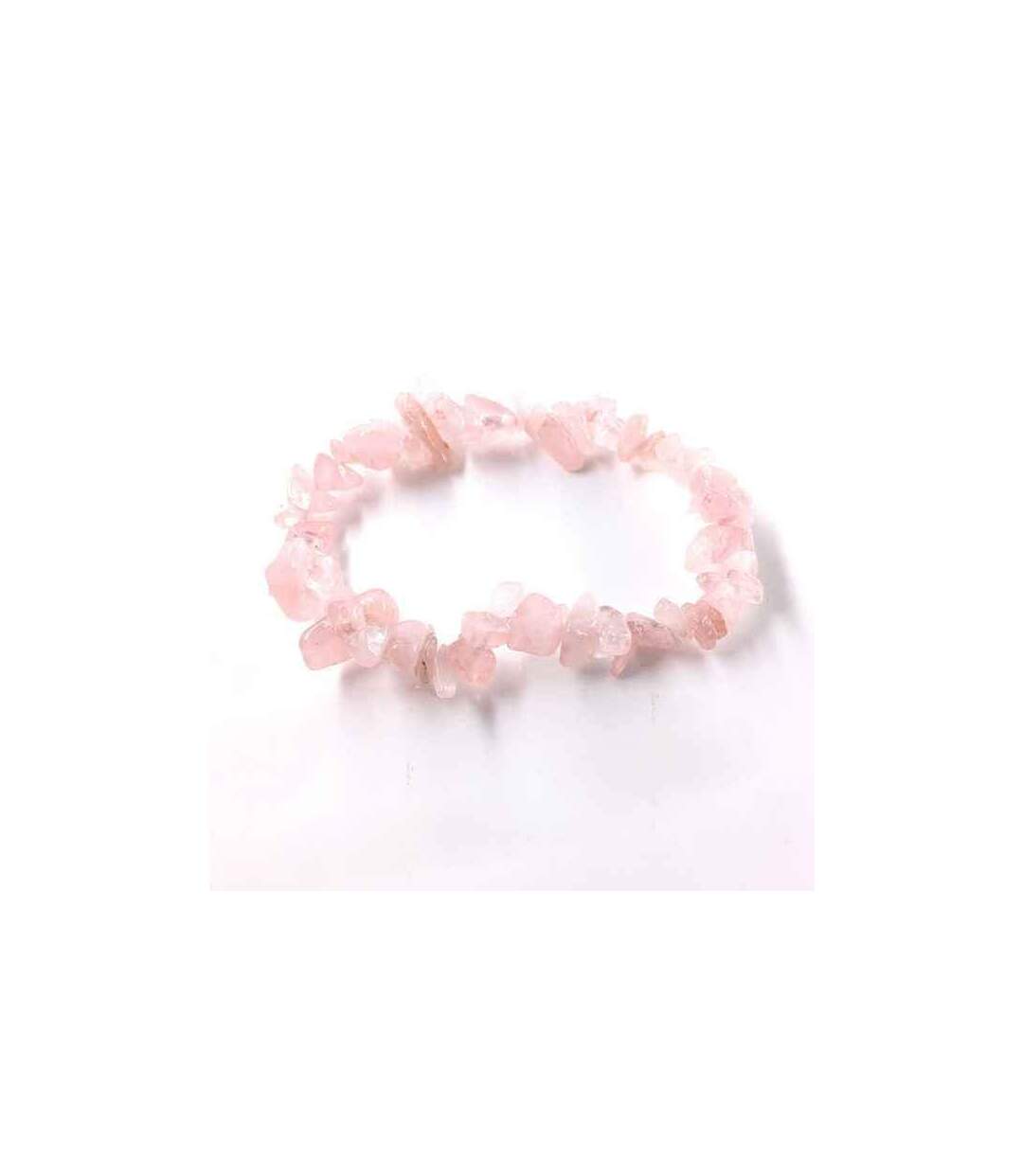 Bracelet corail en quartz rose-1