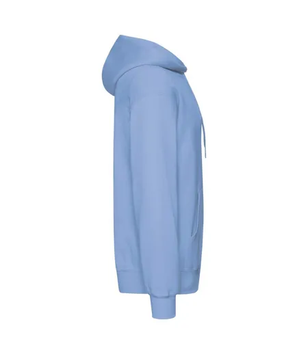 Mens Classic Hoodie Sky Blue Fruit Of The Loom