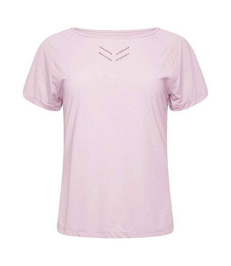 T-shirt crystallize femme rose pâle Dare 2B