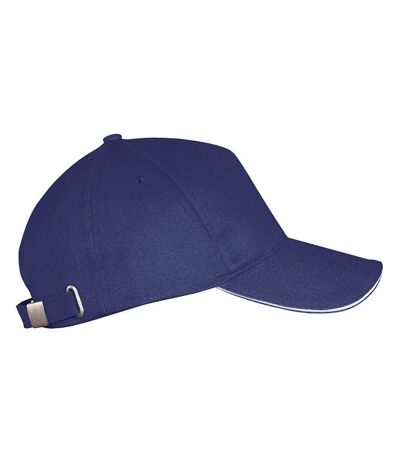 SOLS Unisex Long Beach Cap (French Navy/White) - UTPC2700