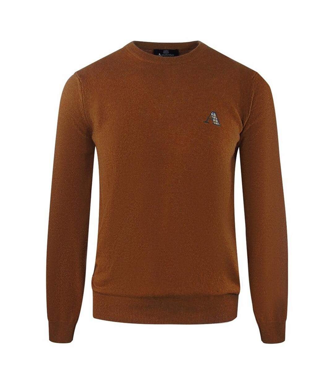 Pull Motif/style Tartan Homme Marron Aquascutum-1