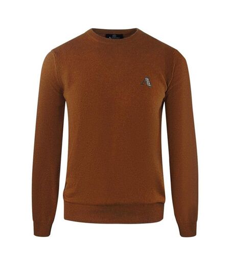 Pull Motif/style Tartan Homme Marron Aquascutum