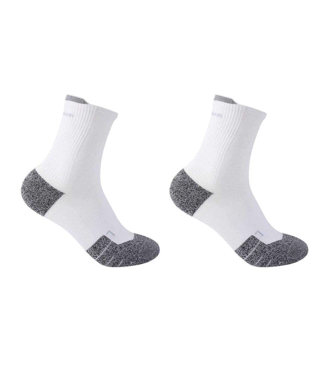 Womens/ladies Running Crew Socks White Grey Karrimor-1