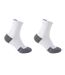 Womens/ladies Running Crew Socks White Grey Karrimor-1