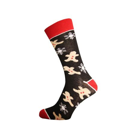 Mens Novelty Socks Gingerbread Festive Fun