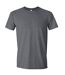 T-shirt Manches Courtes Homme Gris Foncé Chiné Gildan-1