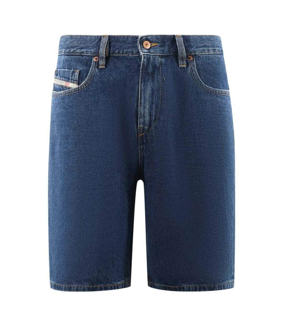 Short En Jean D-strukt Homme Bleu Diesel-1