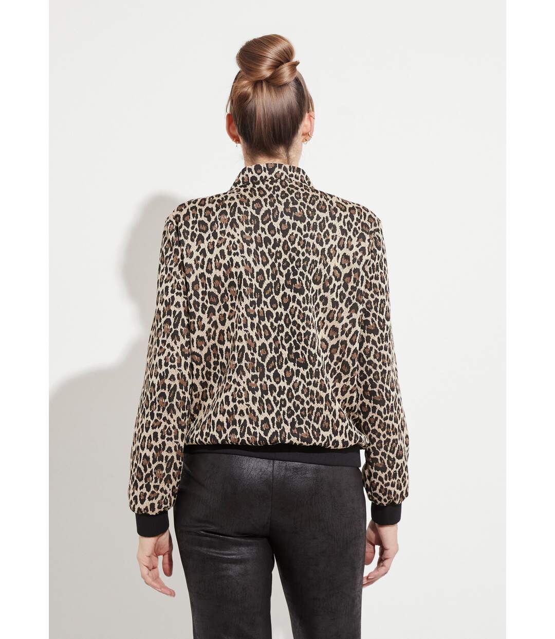 Blouson pressionné imprimé peau de bête esprit bomber-2