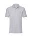 Polo premium homme gris clair chiné Fruit of the Loom