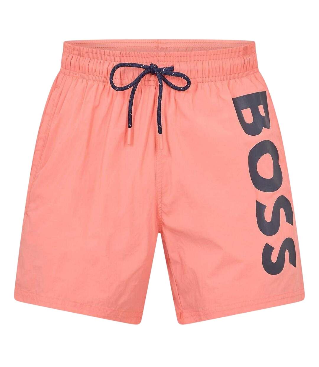Mens Octopus Bold Logo Swim Shorts Bright Pink Boss-2