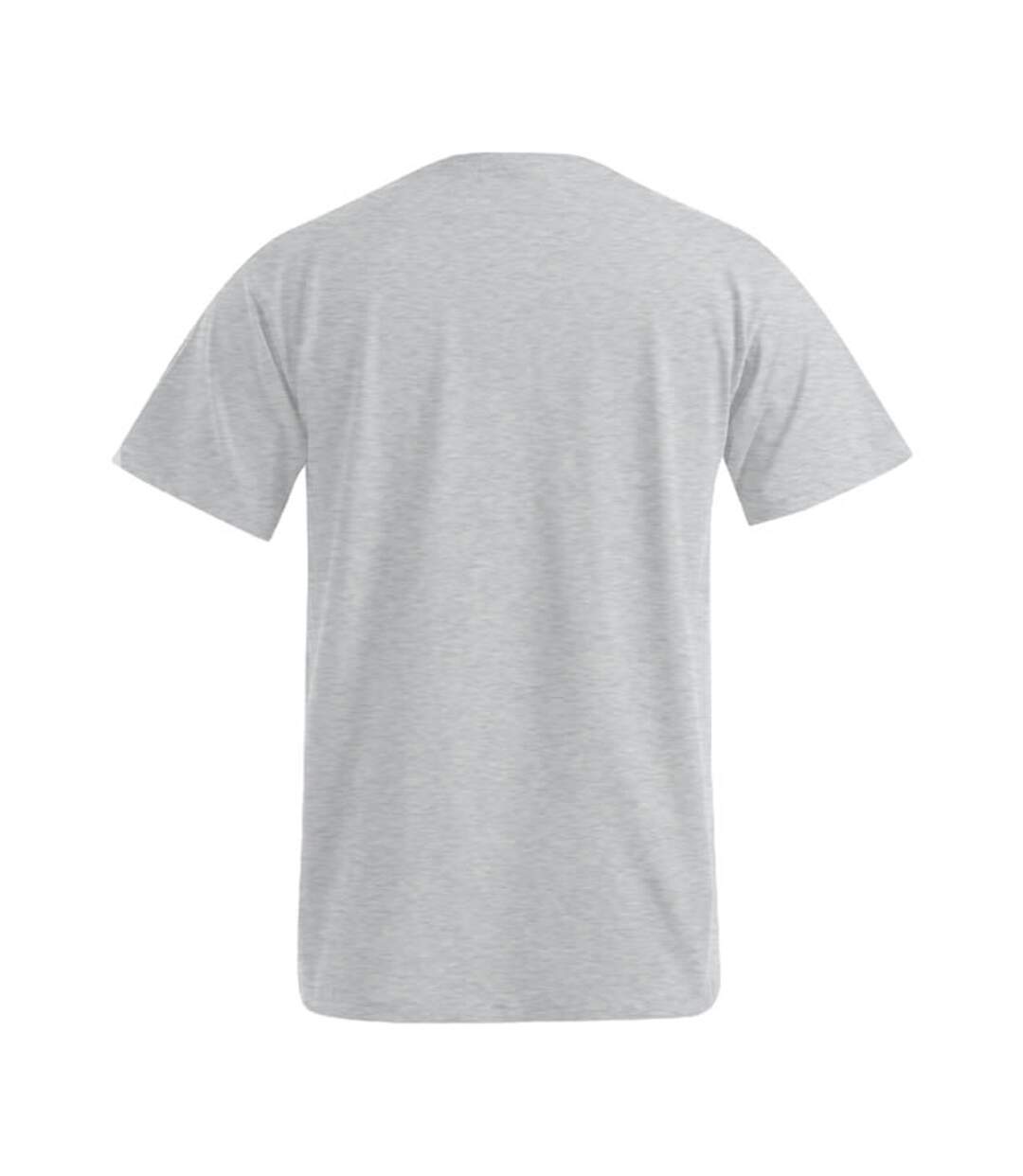 T-shirt Premium Homme Gris Chiné Promodoro-2
