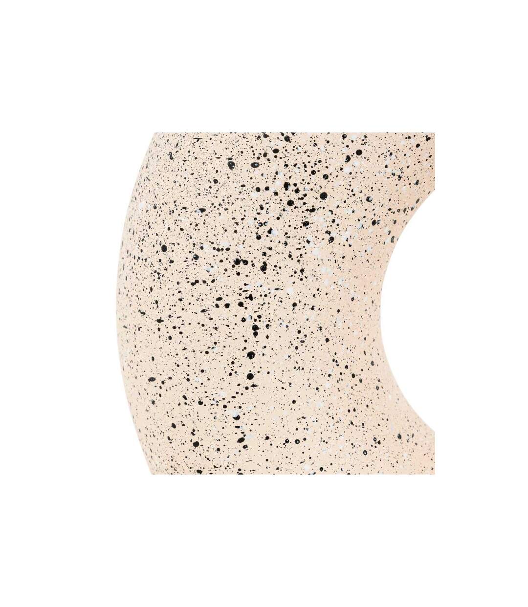 Vase Design en Dolomite Circle 30cm Blanc & Noir-2