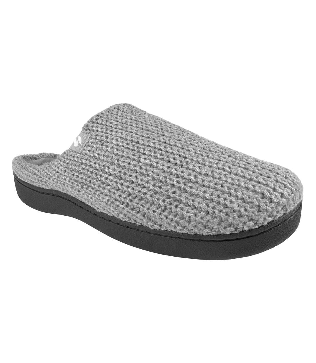 Mens Knitted Slip On Thermal Slippers-4