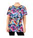 Womens/ladies adventurous ripple training t-shirt multicoloured OddBalls-1