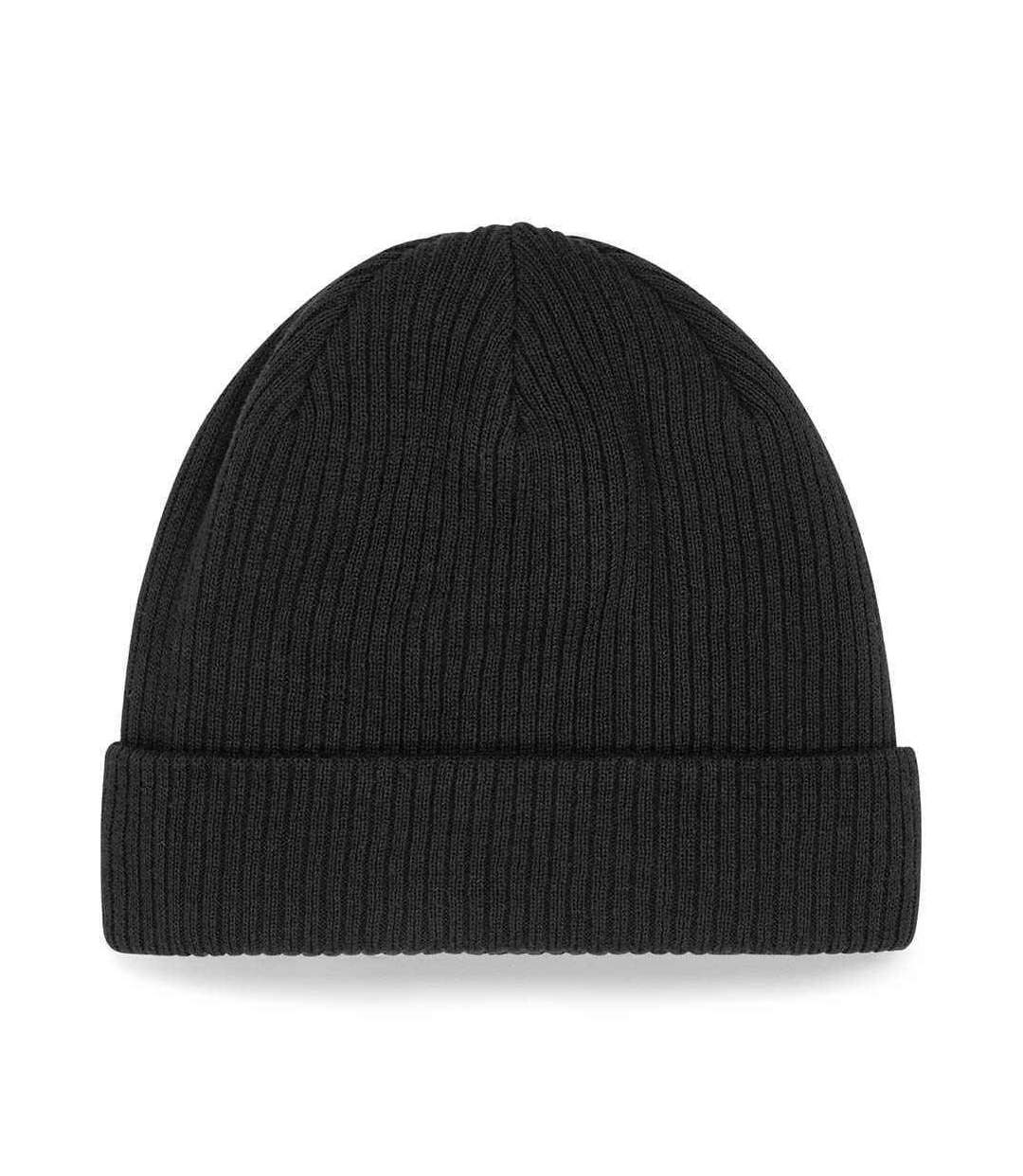 Organic cotton beanie black Beechfield