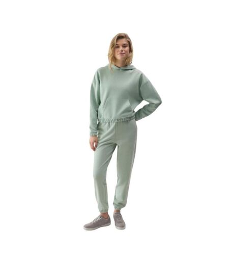 Sweat À Capuche F1057 Femme Vert 4F