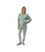 Sweat À Capuche F1057 Femme Vert 4F-1