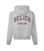 Mens Campus Logo Hoodie Grey Marl Belier-2