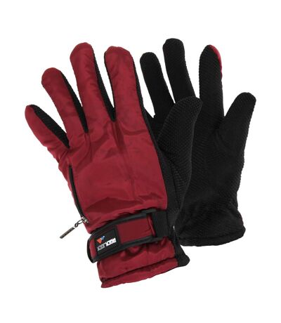 RockJock Womens/Ladies Thermal Gloves (Red) - UTGL589