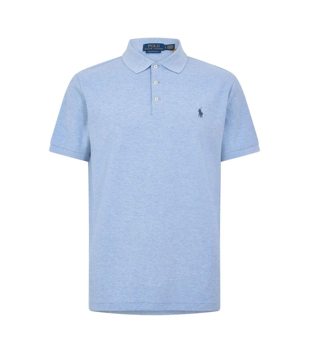 Polo Slim En Maille Homme Bleu Ralph Lauren-1