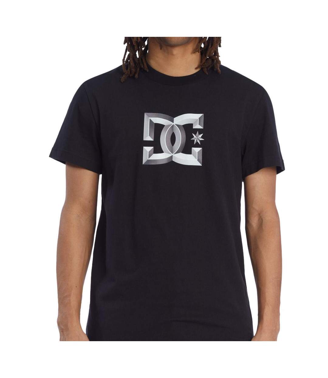 T-Shirt noir homme dc shoes star bevelled-1