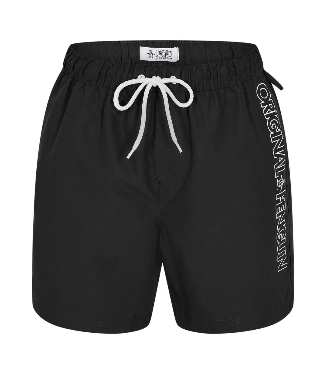 Mens Logo Swim Shorts True Black Original Penguin-2