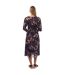 Robe Style Papillon Demaia Femme Beige Noir Violet Boss-3