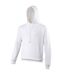 Sweat À Capuche College Adulte Blanc Vif Awdis-2