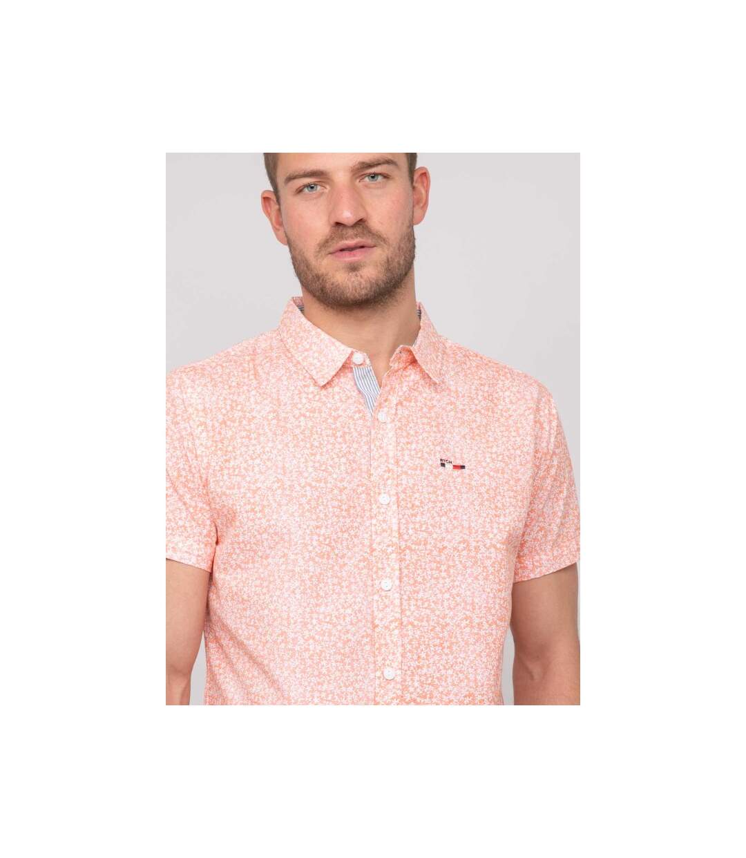 Chemise manches courtes motifs DEZELUA-3