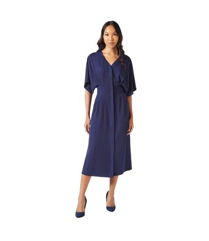 Robe mi-longue femme bleu marine Principles